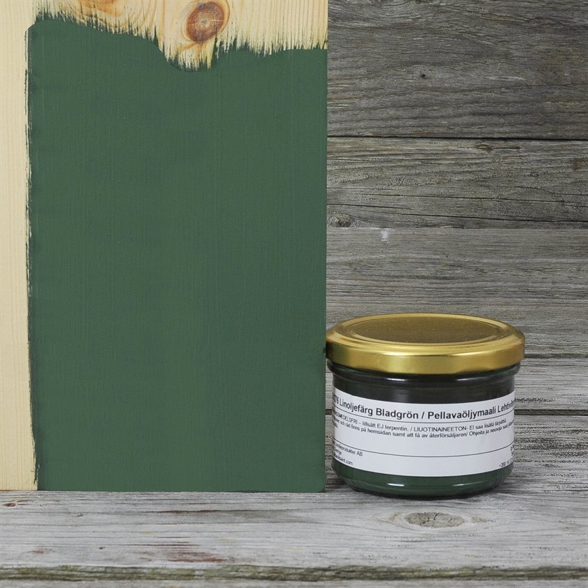 Allbäck pellavaöljymaali Lehtivihreä 2 dl