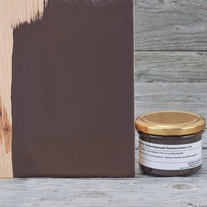 Allbäck pellavaöljymaali Kanelinruskea 2 dl