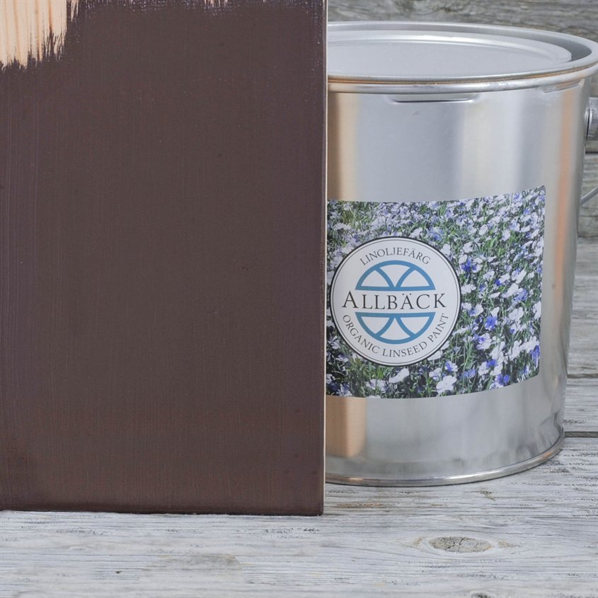 Allbäck pellavaöljymaali Kanelinruskea 3 l