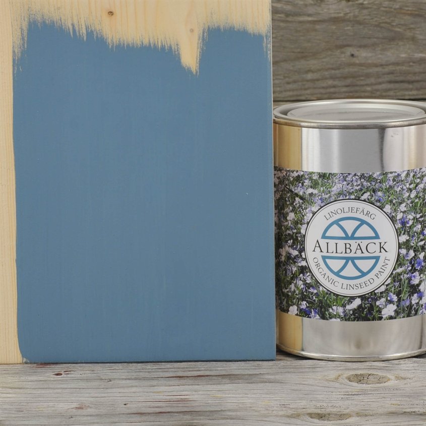 Allbäck pellavaöljymaali Pellavansininen 1 l