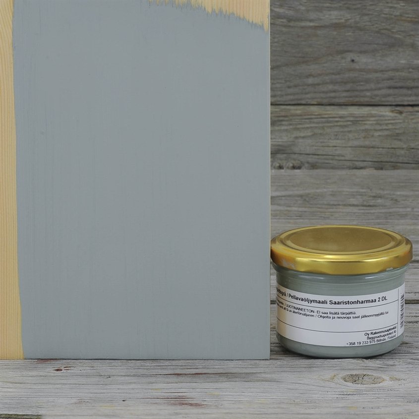 Allbäck pellavaöljymaali Saaristonharmaa 2 dl