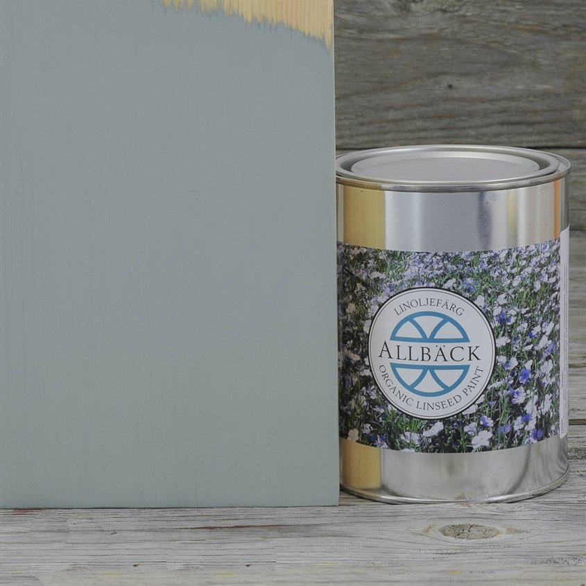 Allbäck pellavaöljymaali Saaristonharmaa 1 l