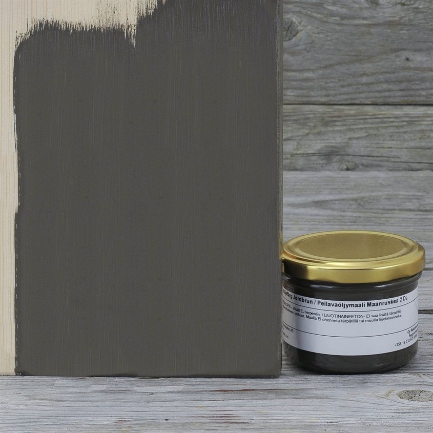 Allbäck pellavaöljymaali Maanruskea 2 dl