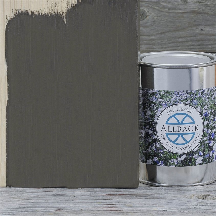 Allbäck pellavaöljymaali Maanruskea 1 l