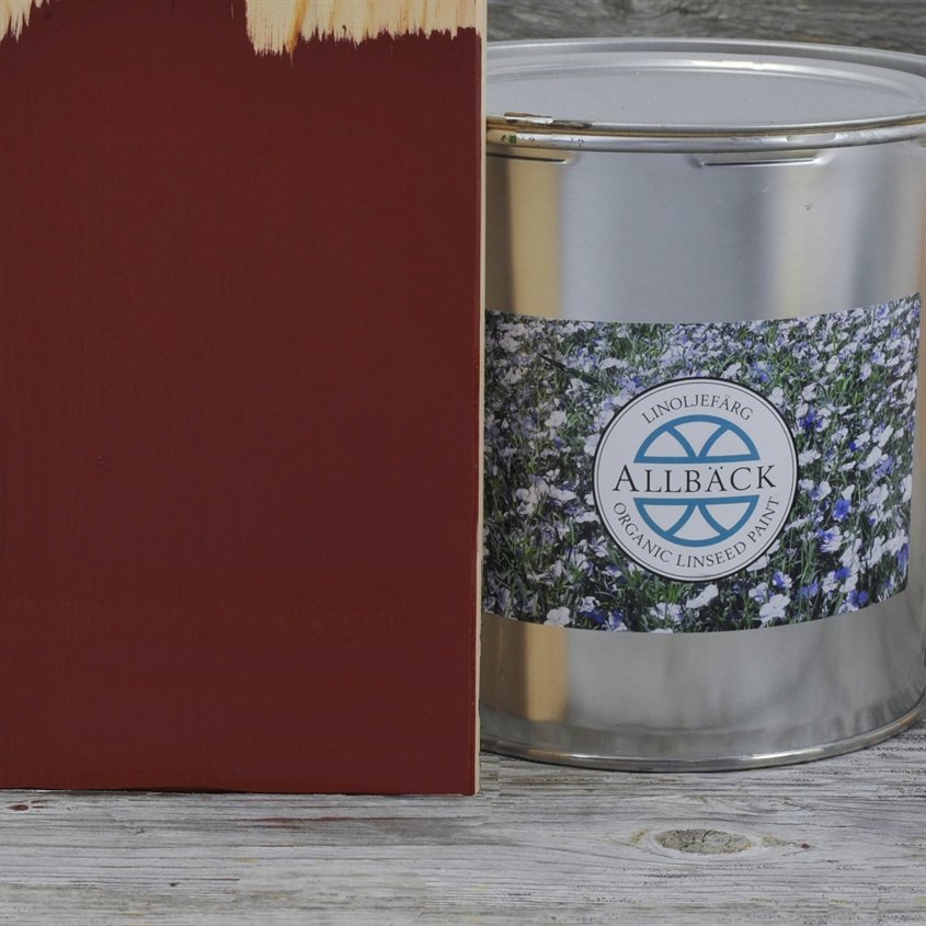 Allbäck pellavaöljymaali Vanha Punainen 3 l