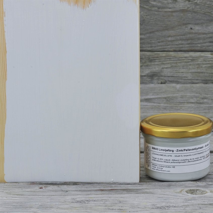 Allbäck pellavaöljymaali.Sinkki, 2dl