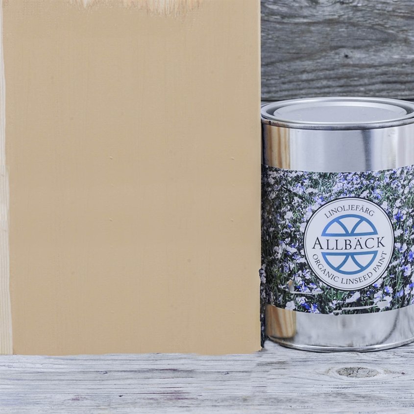 Allbäck pellavaöljymaali Versailles keltainen 1 l