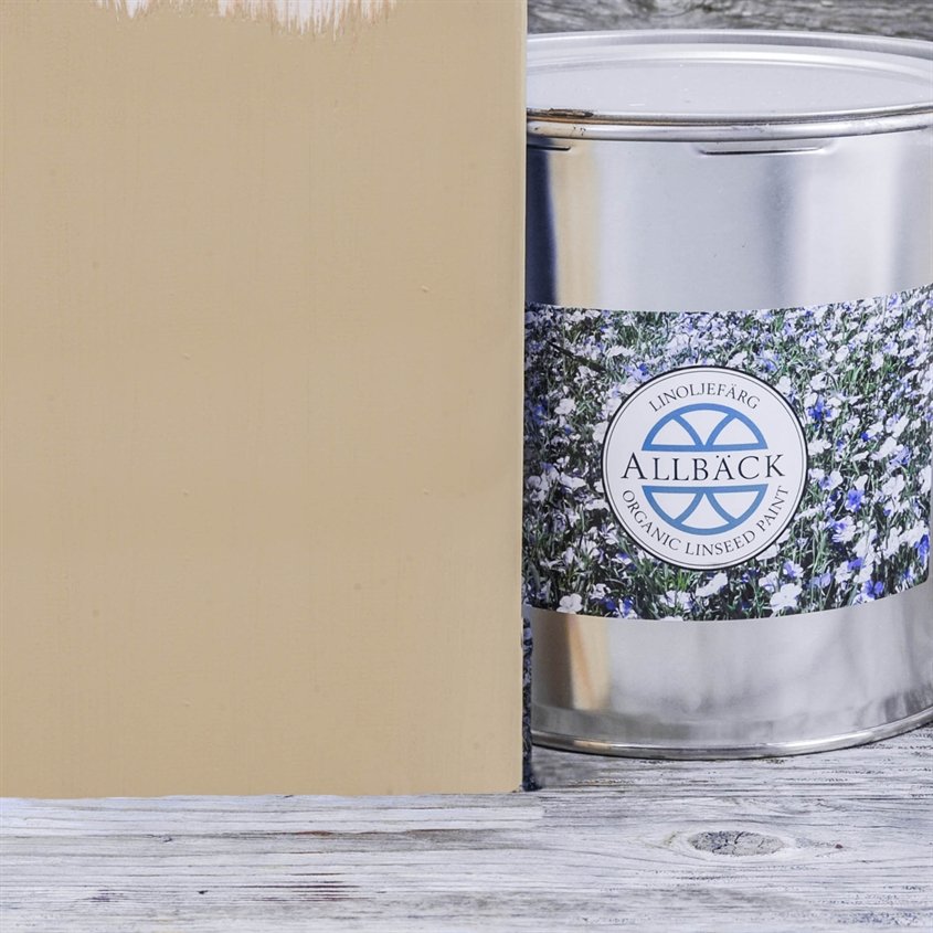 Allbäck pellavaöljymaali Versailles keltainen 3 l