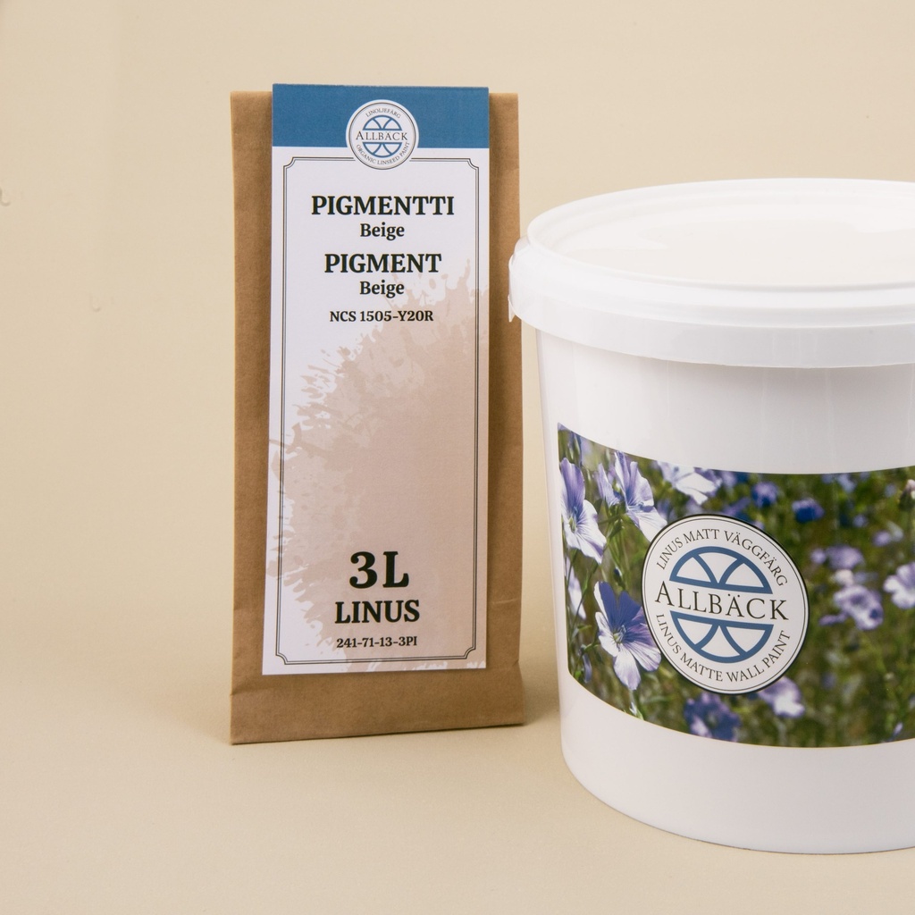 Täysmatta seinä- ja kattomaali, Linus 3 l. Beige.