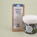 Täysmatta pellavaöljyemulsiomaali Linus 1 l, Lehmuksenvihreä
