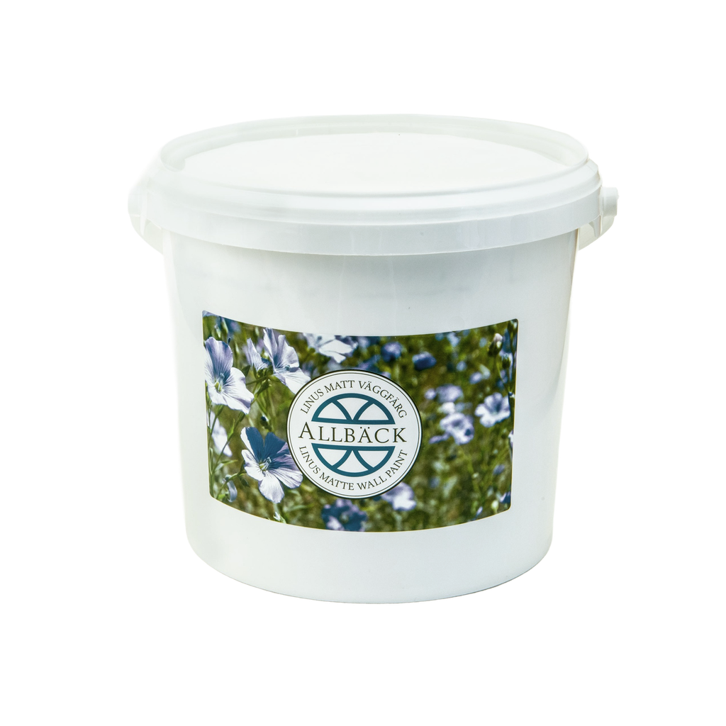 Täysmatta pellavaöljyemulsiomaali Linus 3 l,  Valkoinen