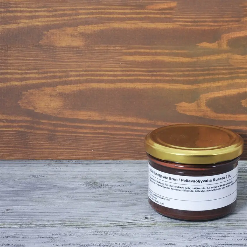Pellavaöljyvaha Ruskea 2dl
