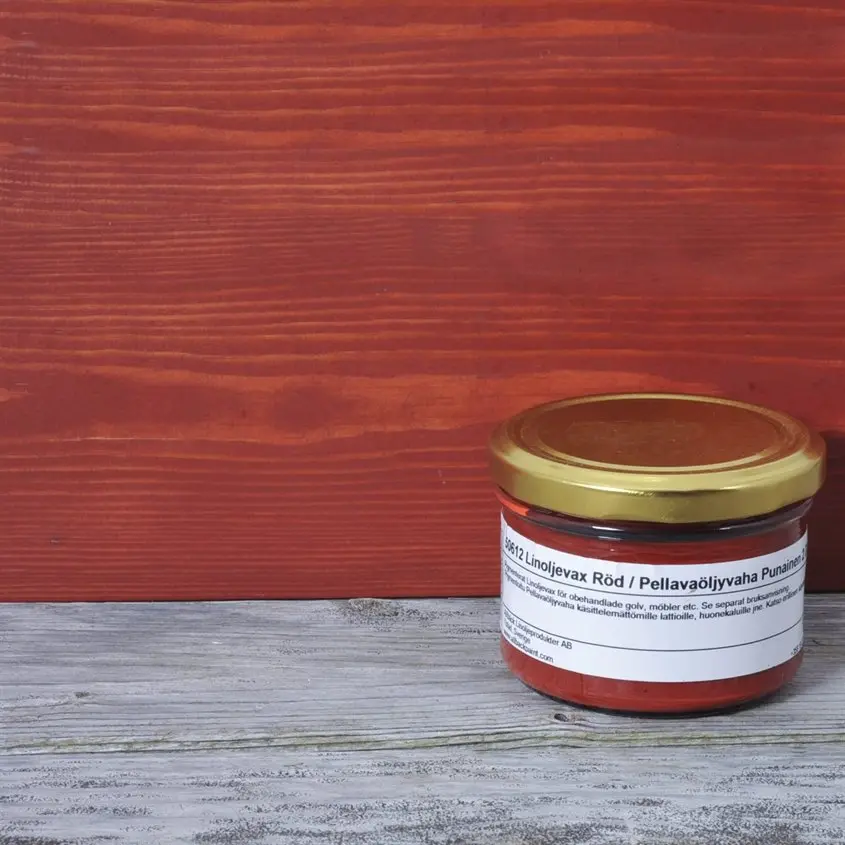 Pellavaöljyvaha Punainen 2dl