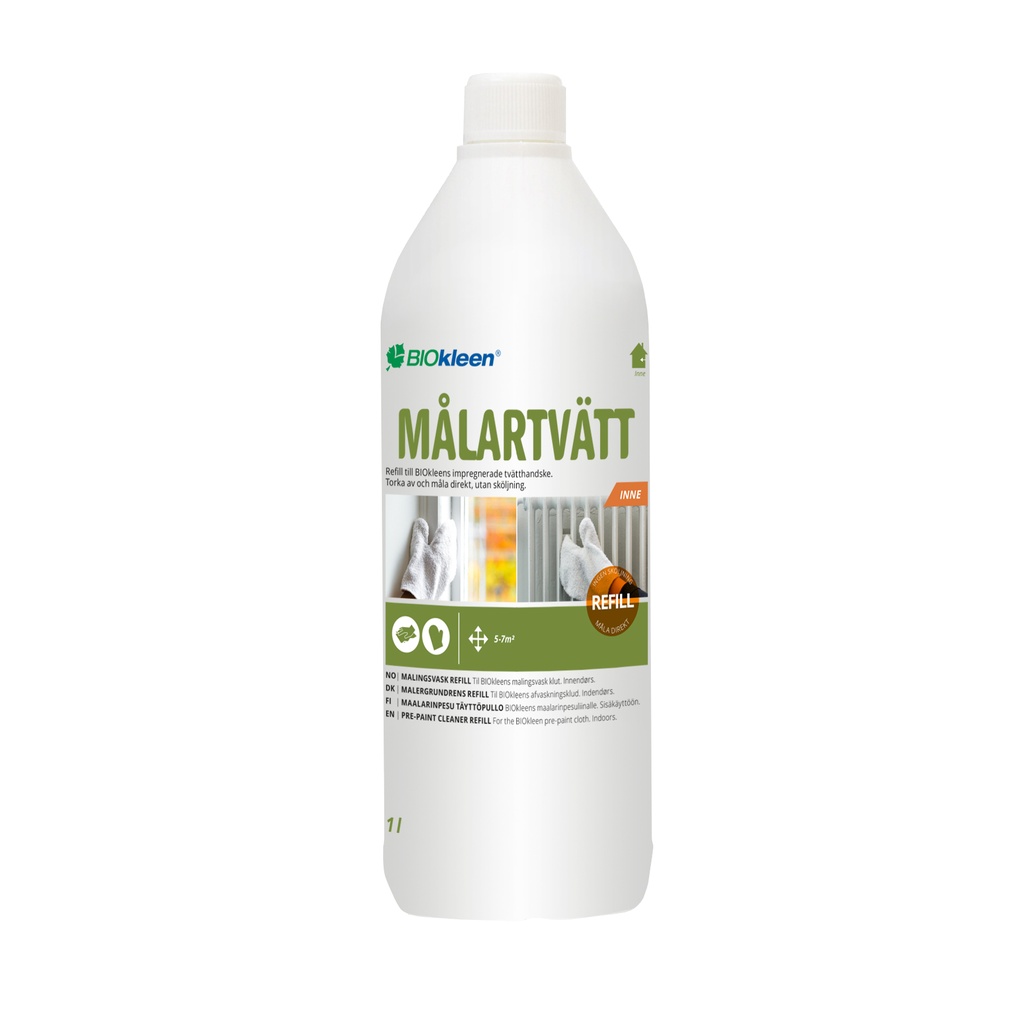 Maalipesu Eco sisätiloihin 1L  BIOkleen