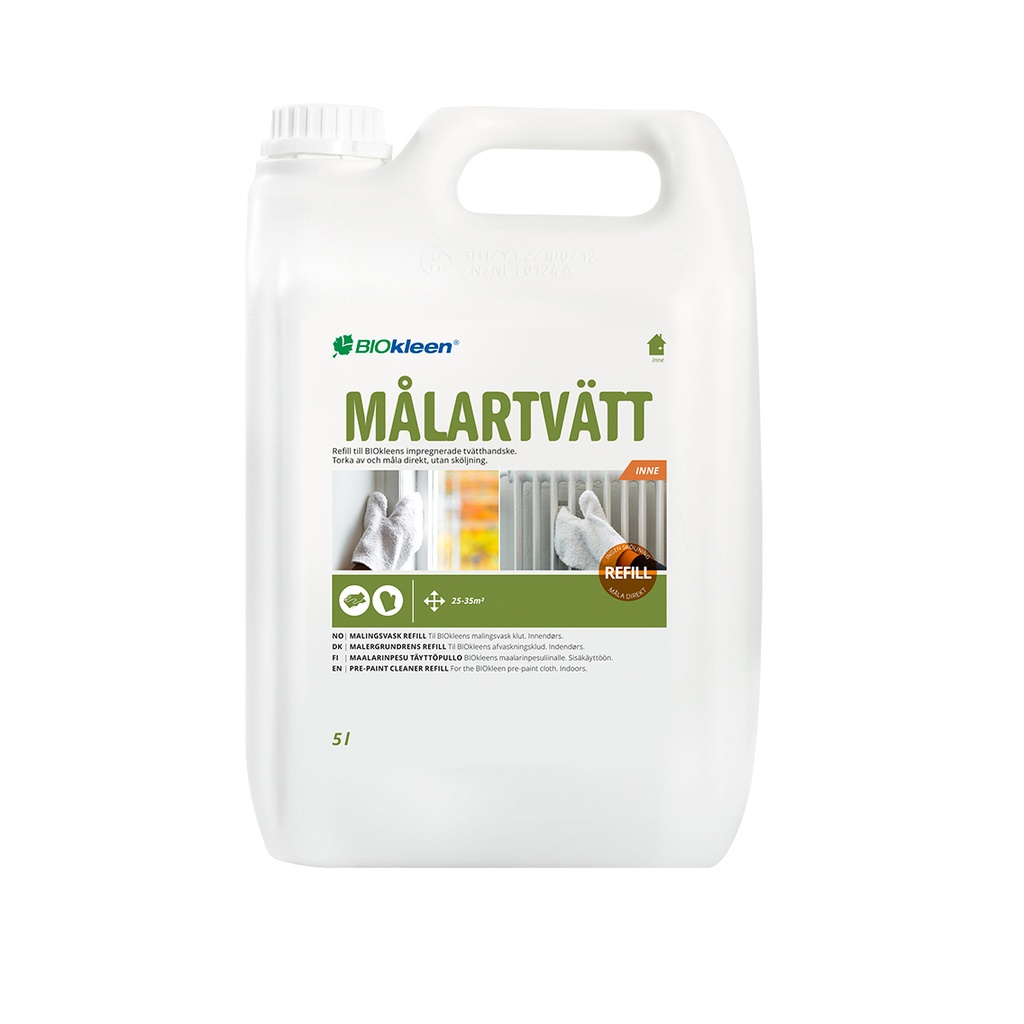 Maalipesu Eco sisätiloihin 5L  BIOkleen