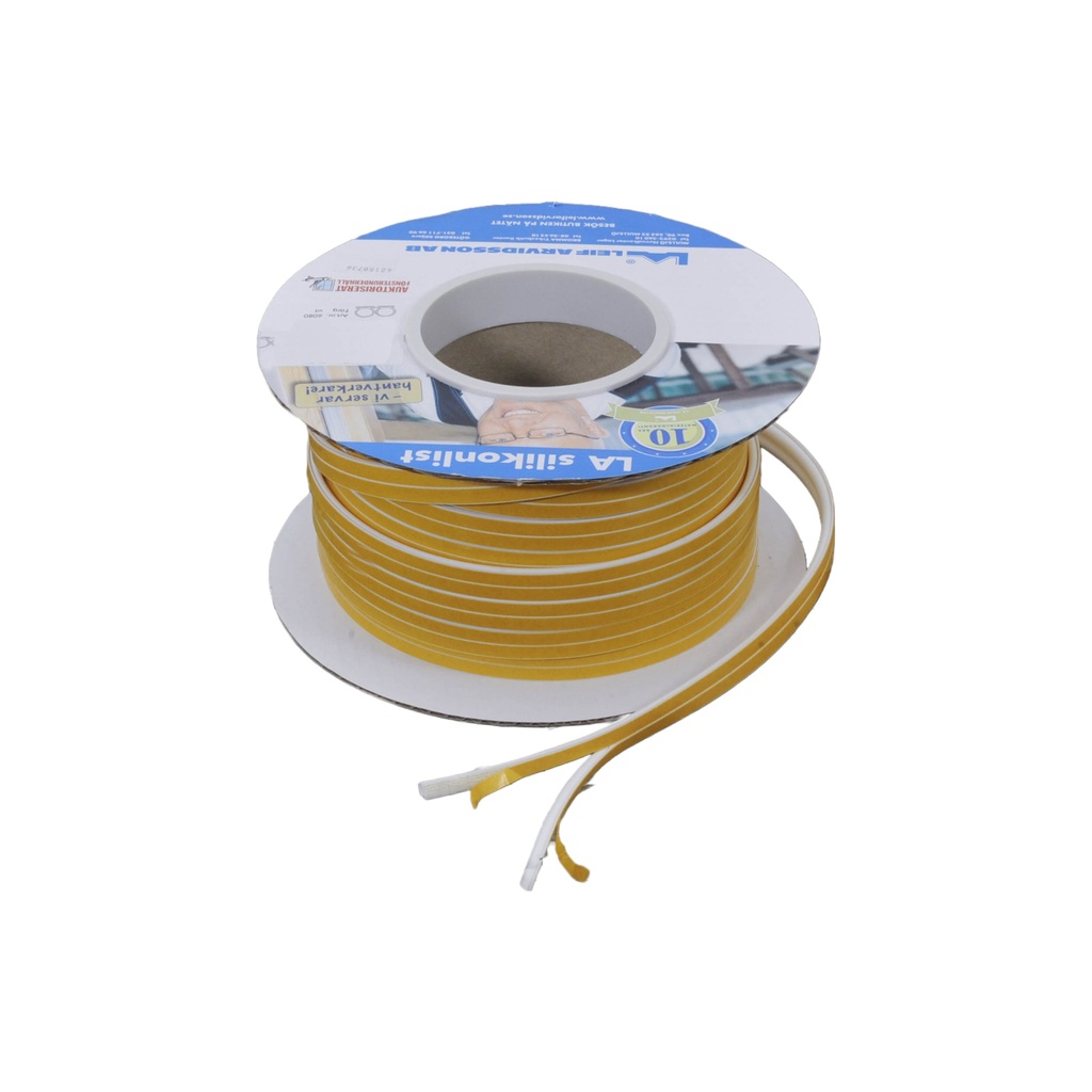 Omegalista 7mm, itsestään liimautuva, koko rulla 50m. Tiivistelista ikkunoihin