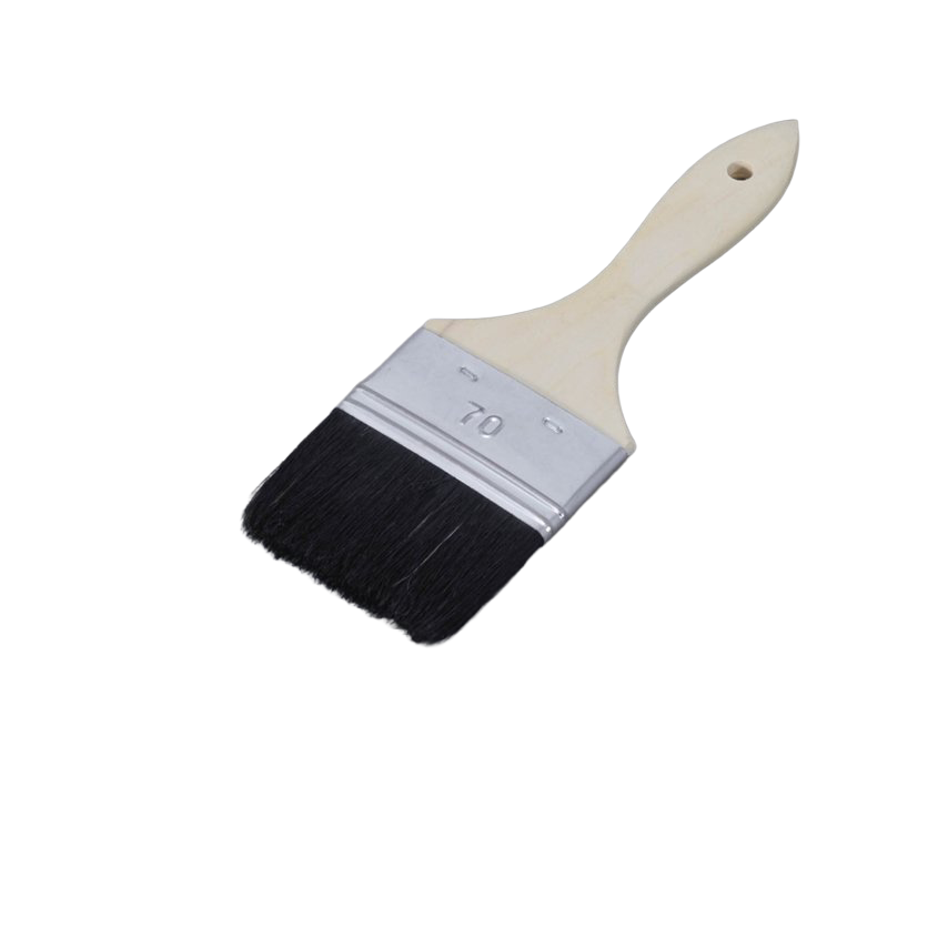 Tasoittaja musta luonnonharjas 70 mm