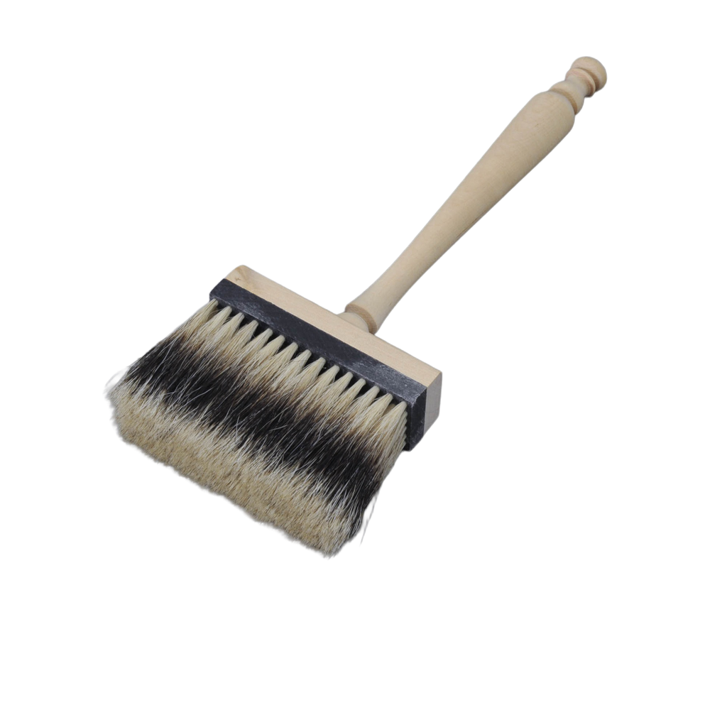 Häivin käsinsidottu mäyränkarvasta Käsittelemätön koivuvarsi lev 100 mm paksuus 30 mm