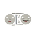 WC-lukon pintahelat, Funkkis. Niklattu messinki.