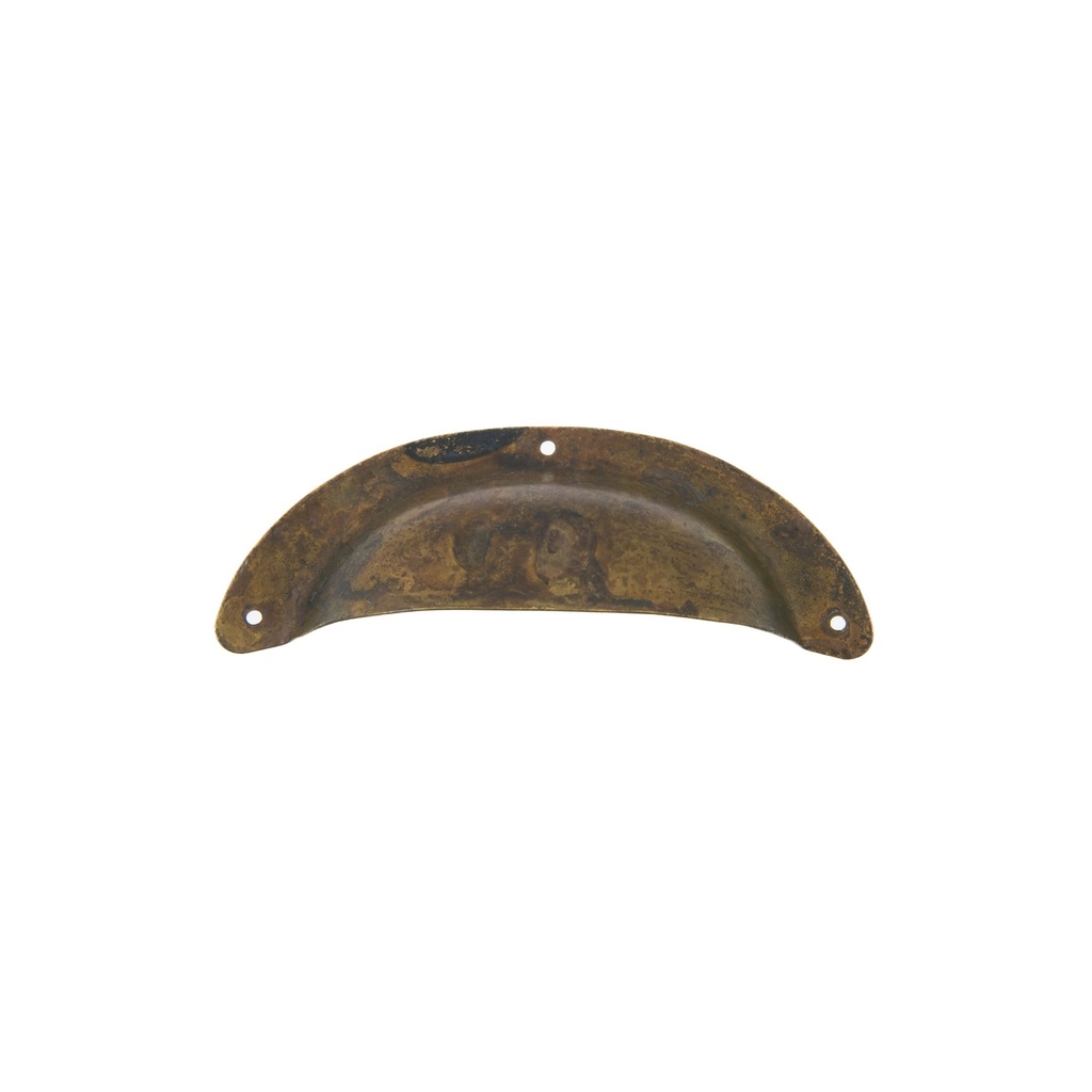 Kuppivedin, 96x37mm, patinoitu messinki.