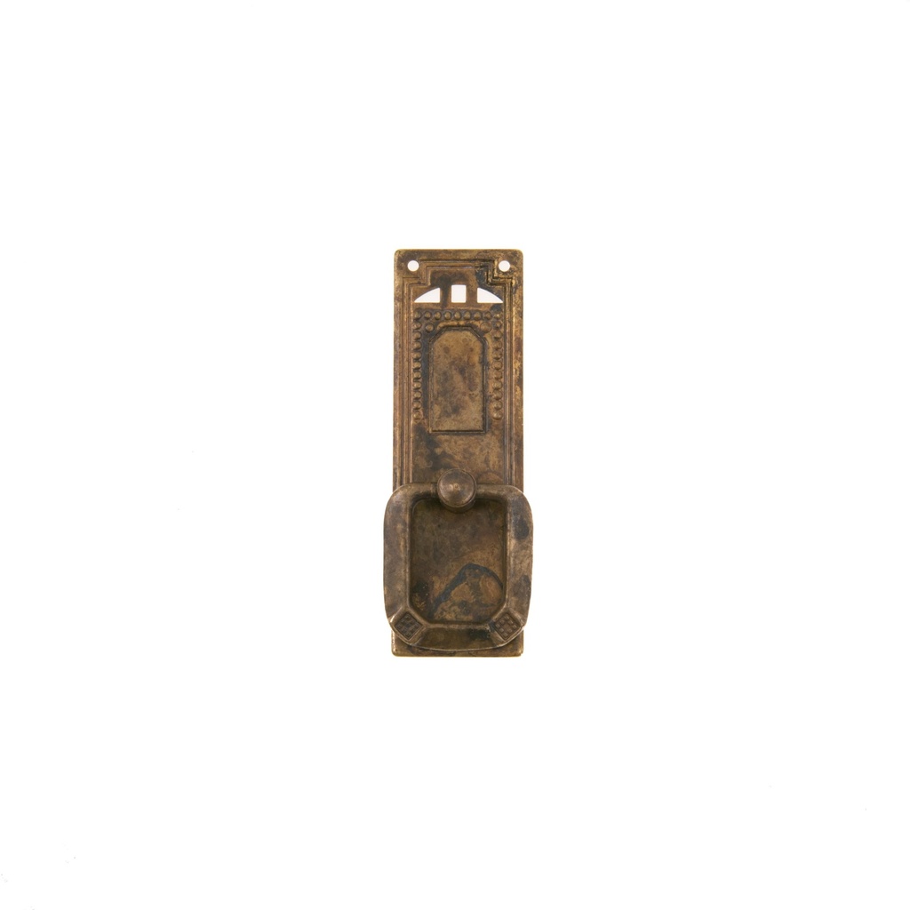 Kaapin vedin Jugend, 28x85mm, patinoitu messinki. 