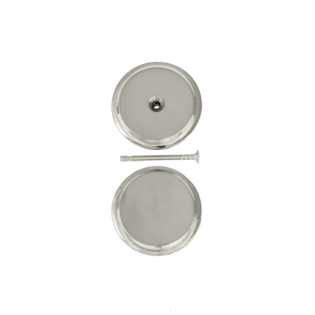 Sokeat levyt, niklattu messinki, 48 mm