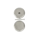 Sokeat levyt, niklattu messinki, 48 mm