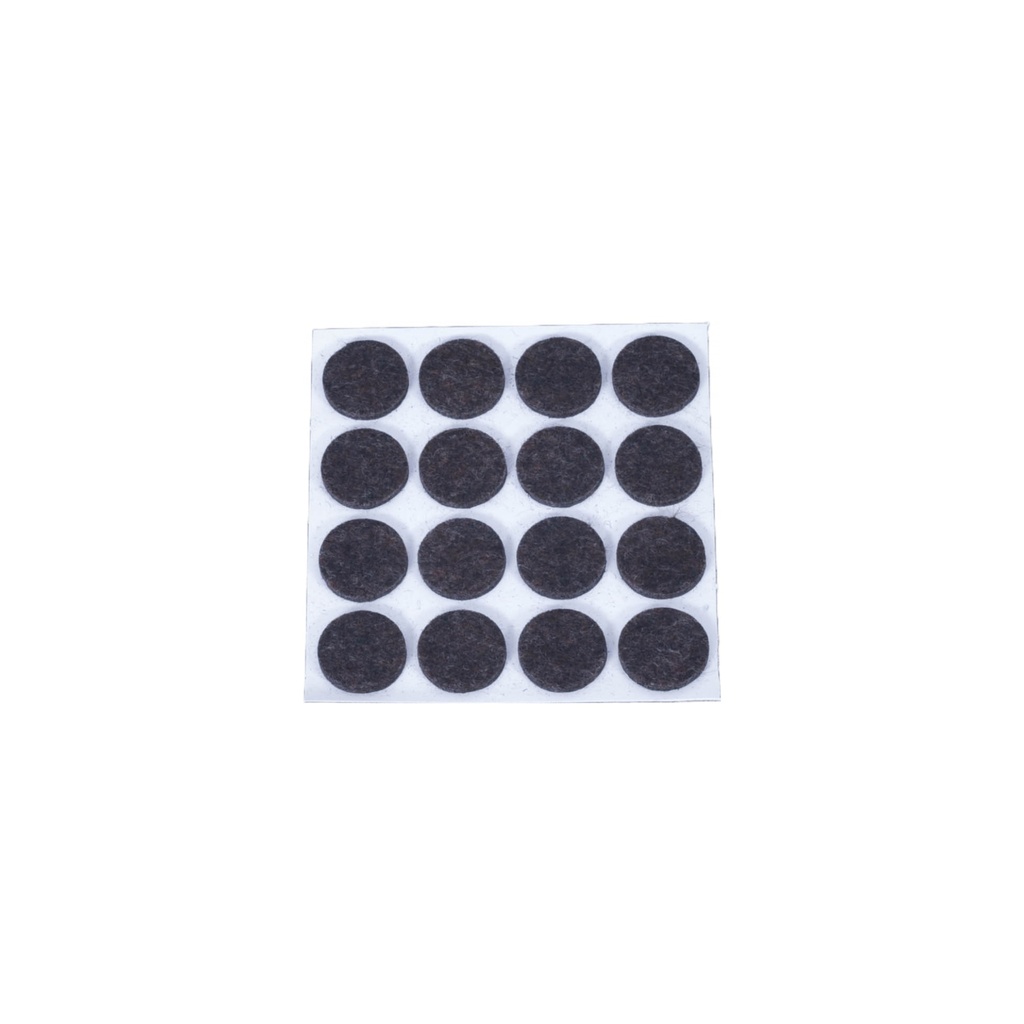 Huonekalutassut huopa pyöreä ruskea Halkaisija 20 mm 16 kpl/pakkaus