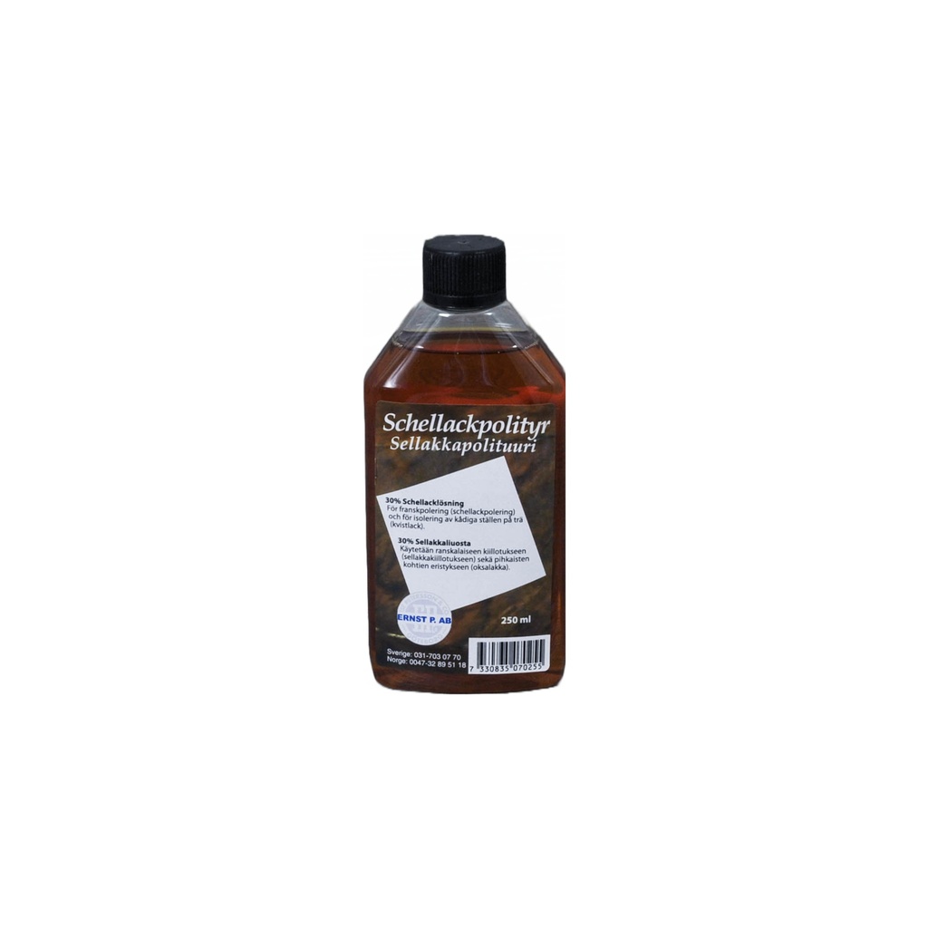 Sellakkapolituuri Superfine-sellakka liuotettuna etanoliin 250 ml