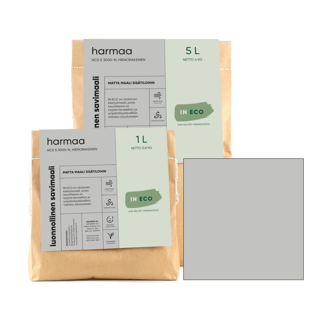 Harmaa 10L Savimaali