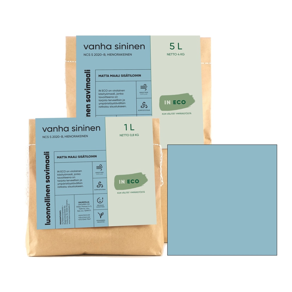 Vanha Sininen 10L Savimaali