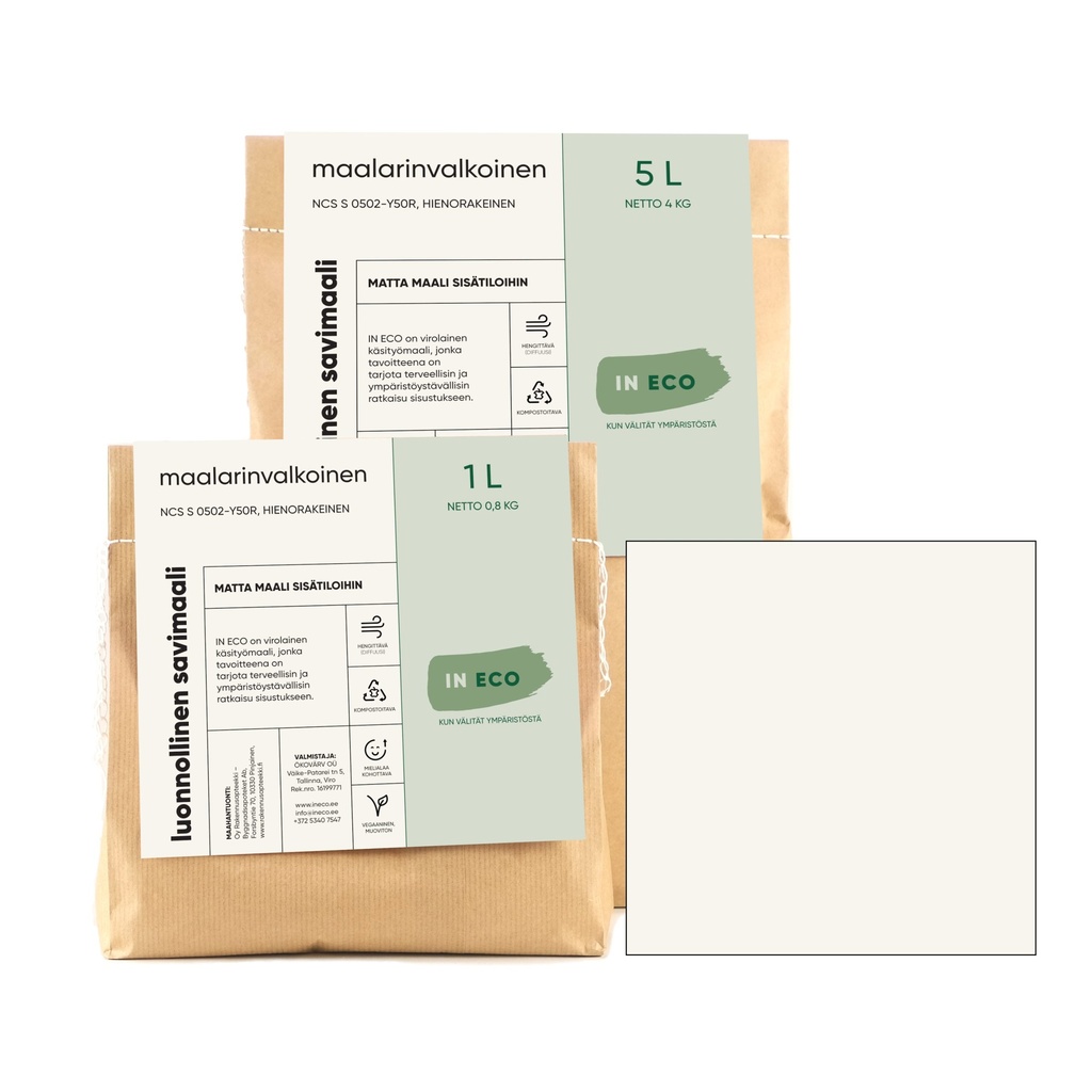Maalarinvalkoinen 1L Savimaali