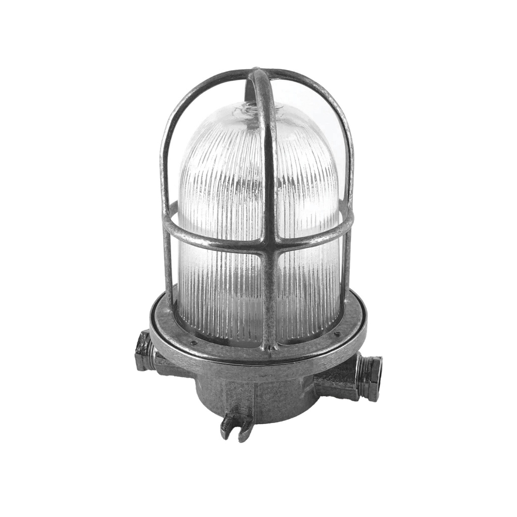Kellarivalaisin, korkea, niklattu messinki, 130x190mm, E27, IP64, Max 60W, Agelux.