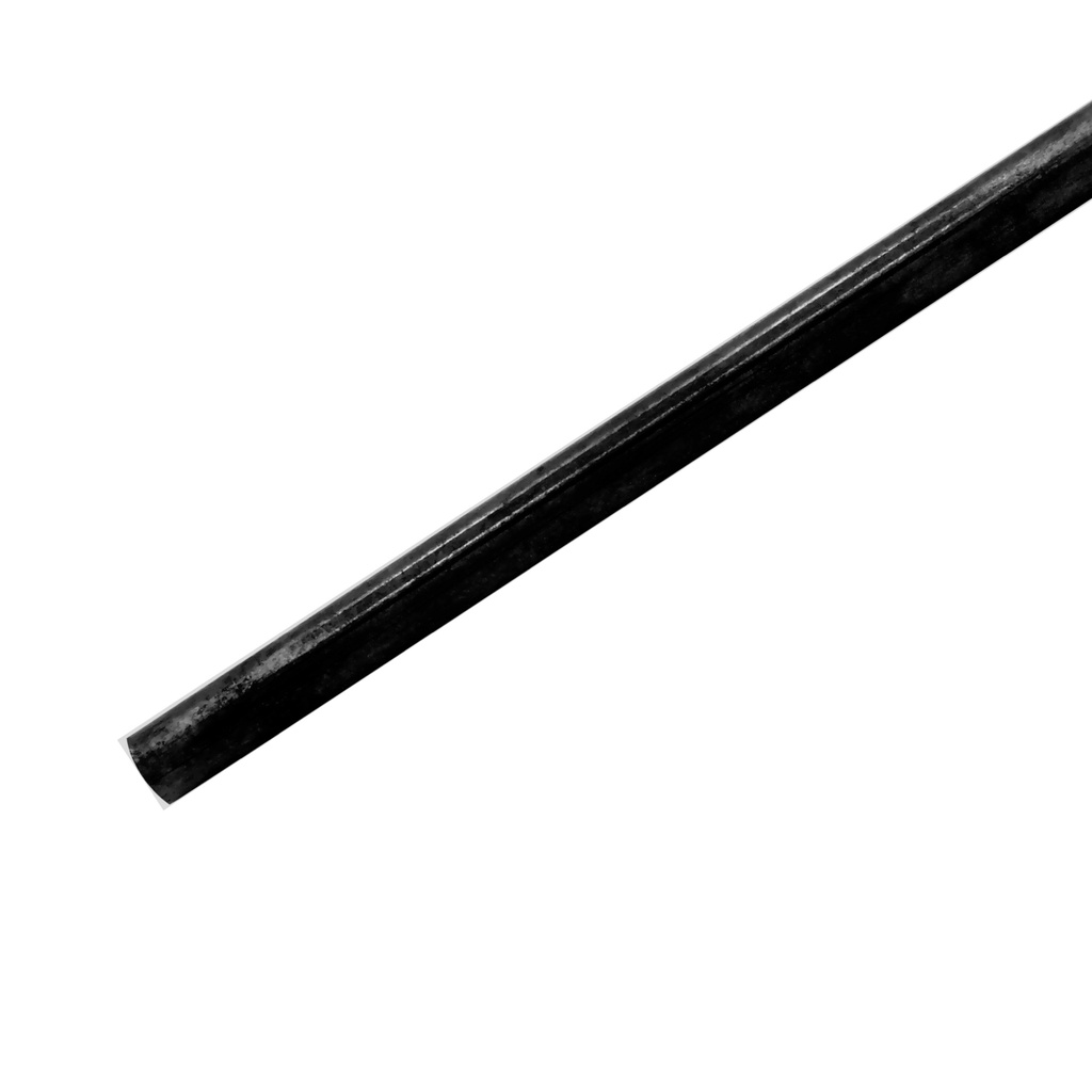 Messinkiputki 1 m musta messinki, Agelux