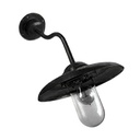 Tallivalaisin varrella, kaula, musta messinki, 230x180mm, E27, IP53, Max 60W, Agelux.