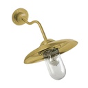 Tallivalaisin varrella, kaula, messinki, 230x180mm, E27, IP53, Max 60W, Agelux.