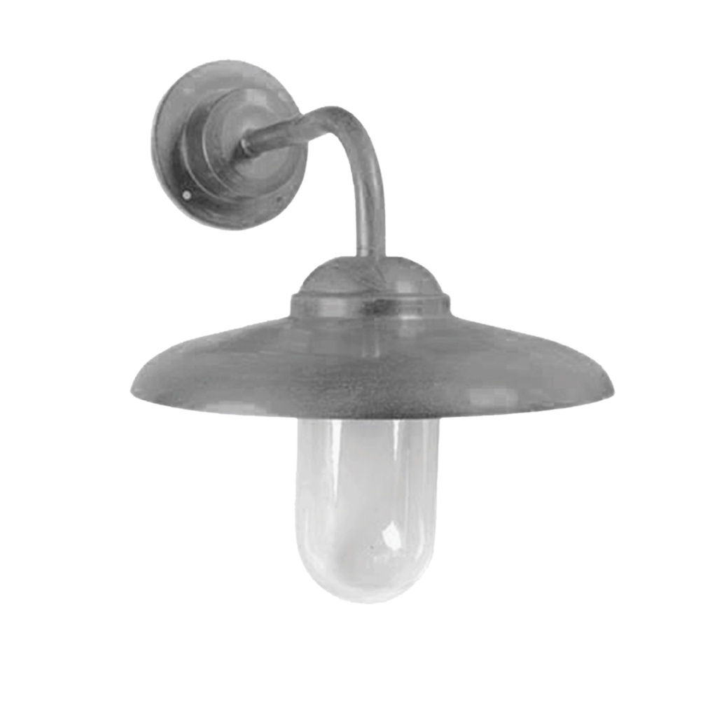 Tallivalaisin varrella, niklattu messinki, 320x400mm, E27, IP44, Max 60W, Agelux.