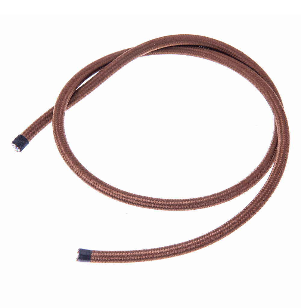 Valaisinjohto 4m. 3x0,75 ruskea pyöreä tekstiili.
