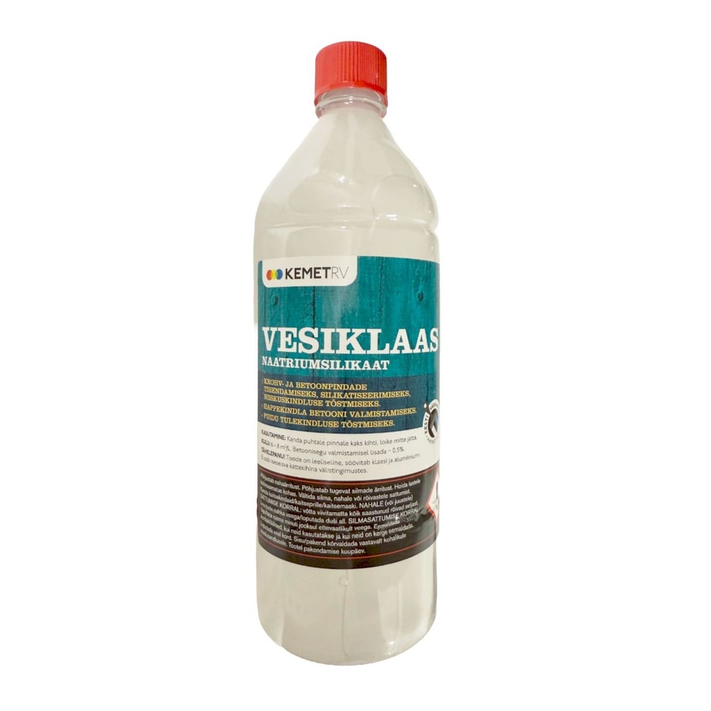 Vesilasi, natriumsilikaatti 1L.