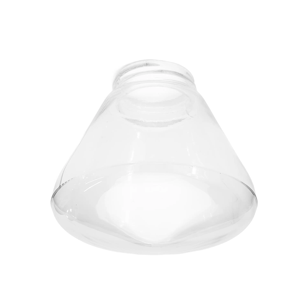 Leija kirkas lasikupu Ø180mm, 84,5mm kierre, Lamplab.