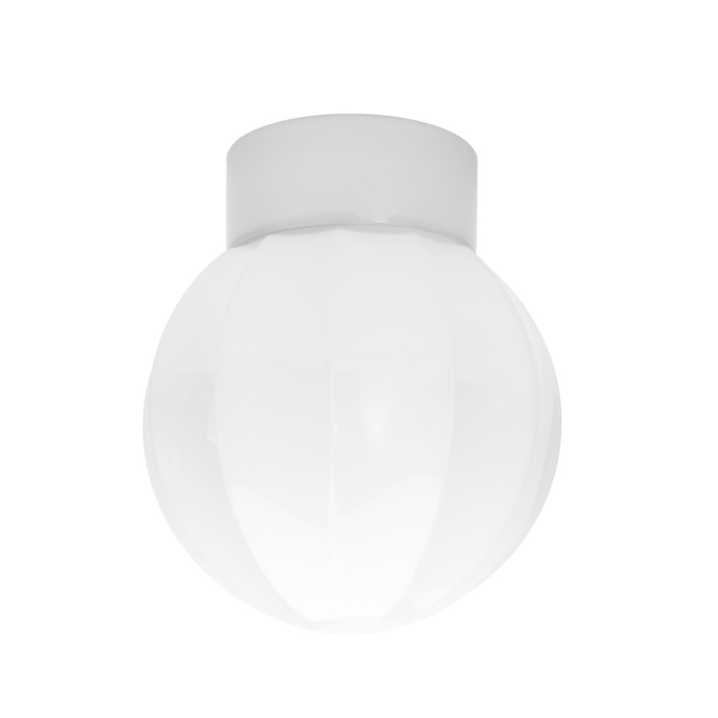 Sateenvarjo posliinivalaisin opaali valkoinen Ø150 mm E27 IP20