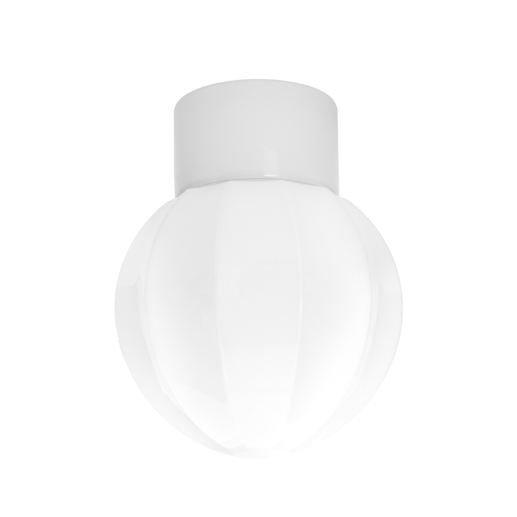 Sateenvarjo posliinivalaisin opaali valkoinen Ø150 mm E27 IP54 