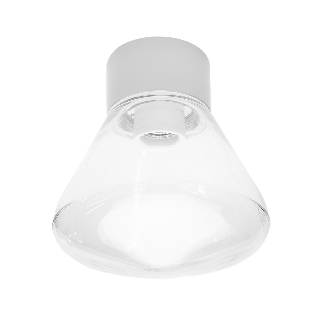 Leija posliinivalaisin kirkas valkoinen Ø180 mm E27 IP54