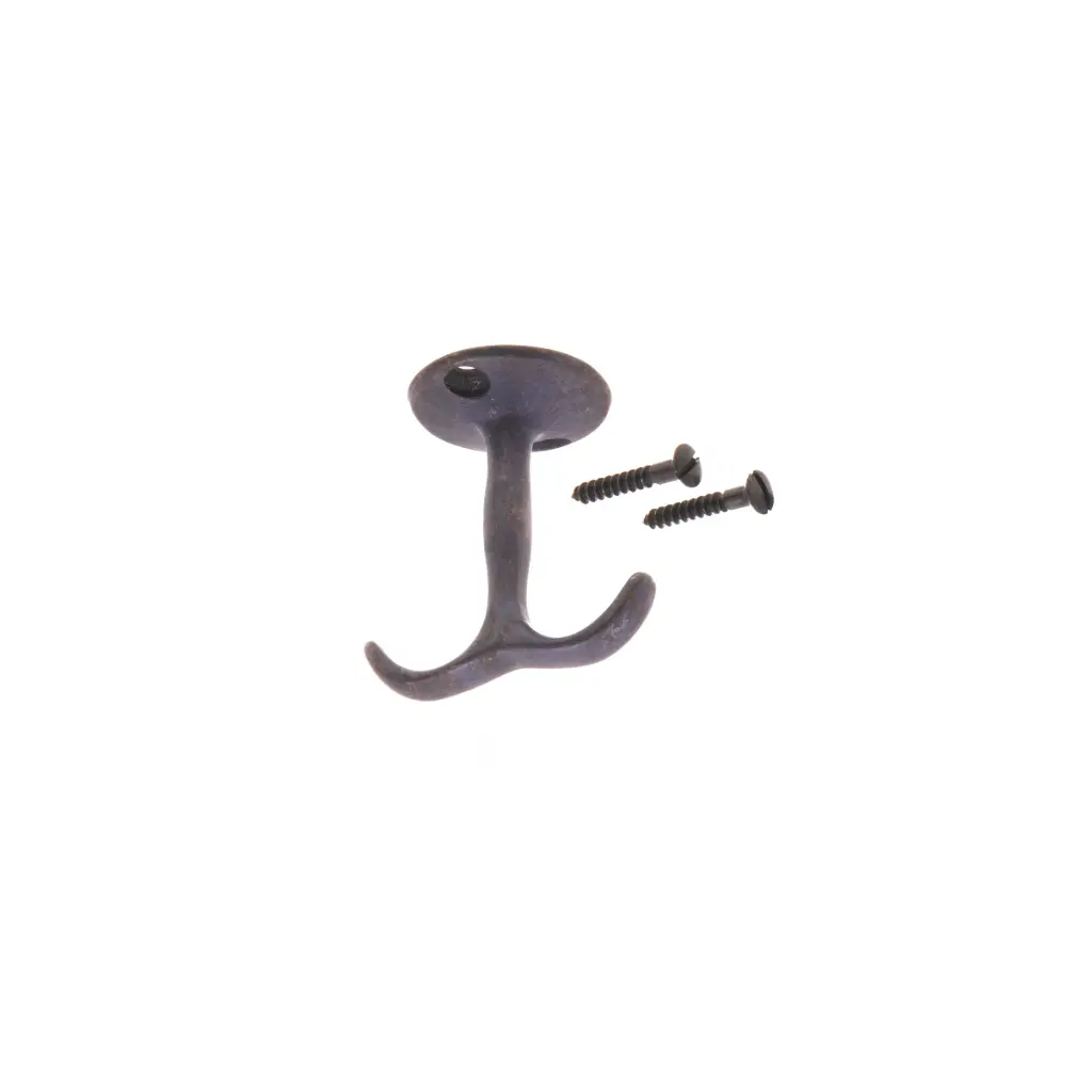 Ankkurikoukku, mustapatinoitu messinki, 55 x 52 mm