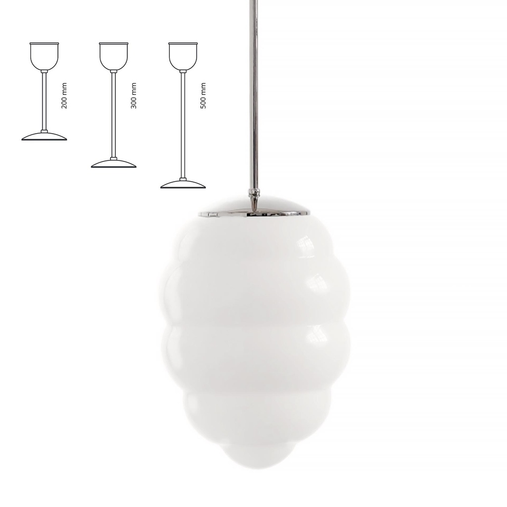 Bee kattovalaisin opaali 840mm niklattu messinki Ø240 mm E27 IP20