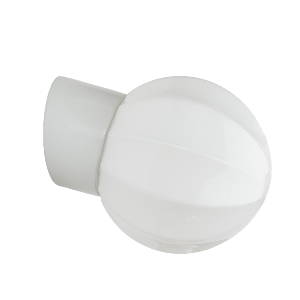 Sateenvarjo posliinivalaisin opaali vino valkoinen Ø150 mm E27 IP54 