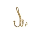 Hattukoukku tuplakoukuilla, messinki.