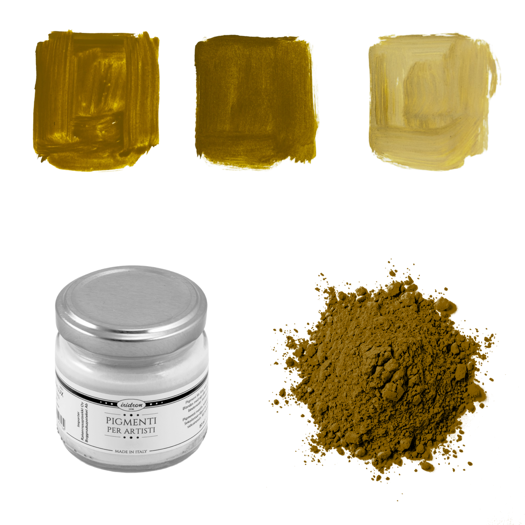 Keltainen rautaoksidi 80 ml, puolipeittävä pigmentti.