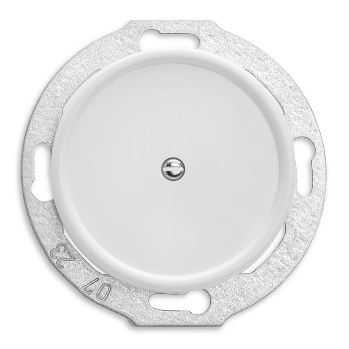 Sokea levy ilman toimintoja, halk 56mm. Valkoinen duroplast.