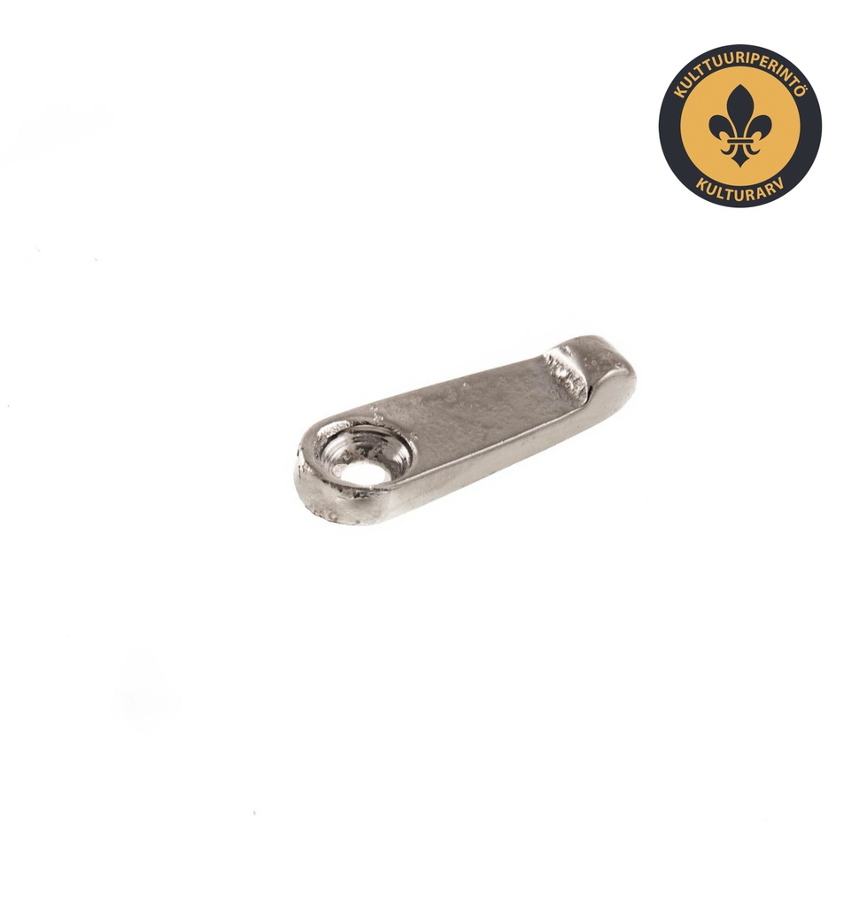 Ikkunasalpa yksinkertainen malli, Kellokoski. Niklattu messinki.